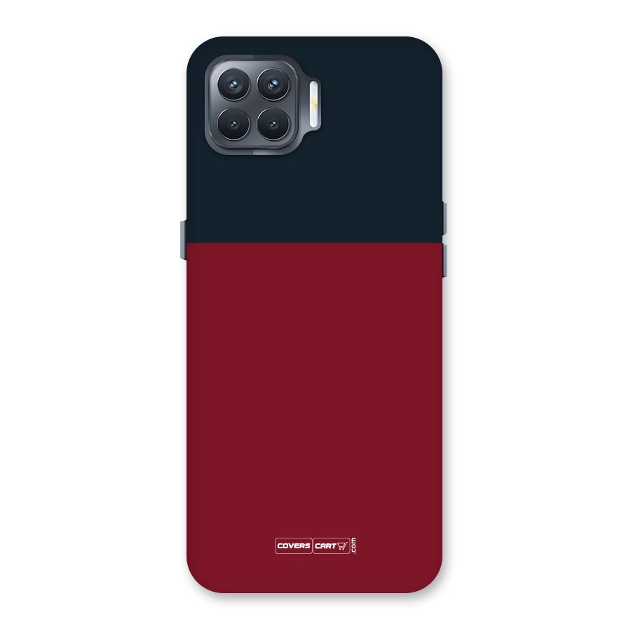 Maroon and Navy Blue Back Case for Oppo F17 Pro