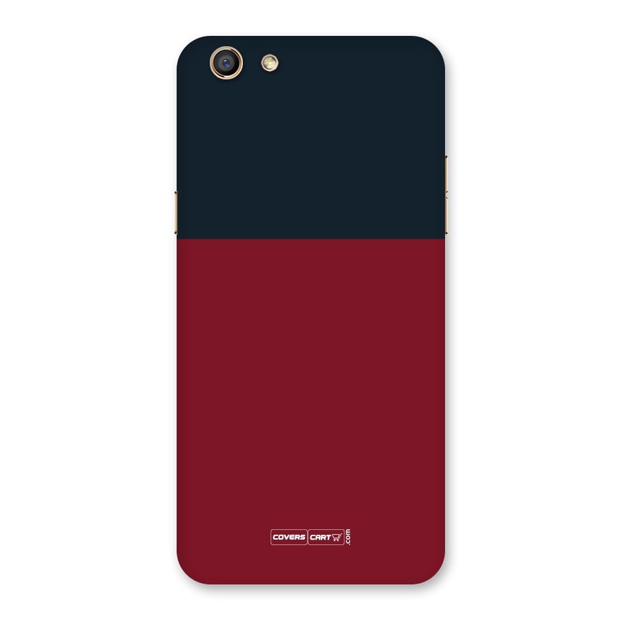 Maroon and Navy Blue Back Case for Oppo F3