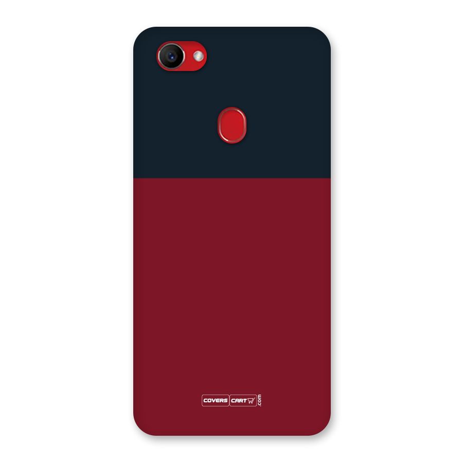 Maroon and Navy Blue Back Case for Oppo F7