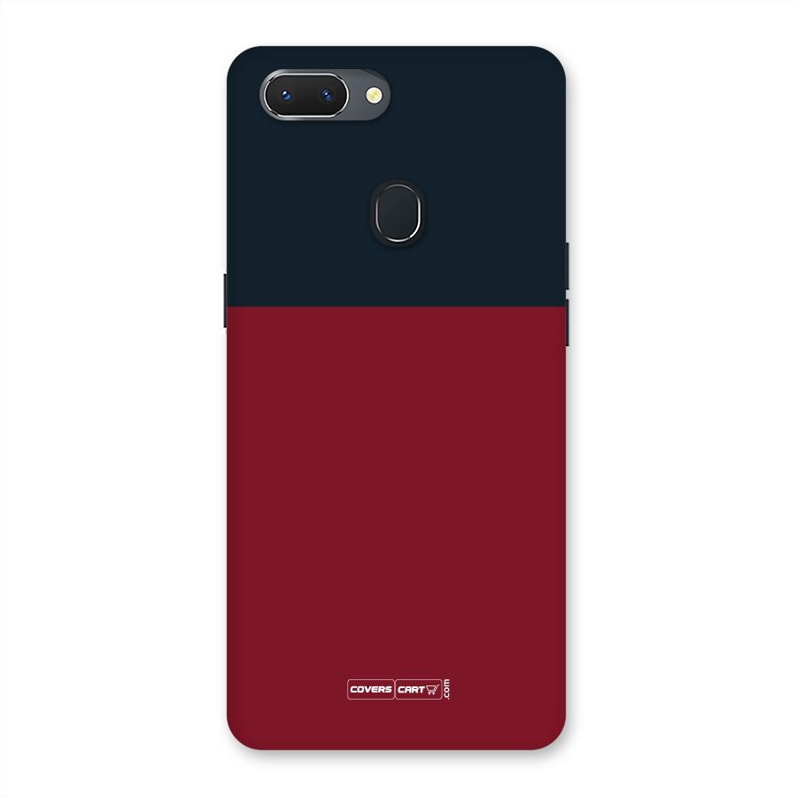 Maroon and Navy Blue Back Case for Oppo Realme 2