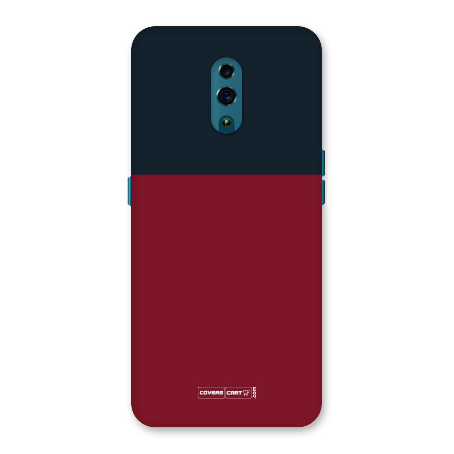 Maroon and Navy Blue Back Case for Oppo Reno