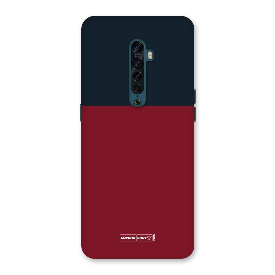 Maroon and Navy Blue Back Case for Oppo Reno2