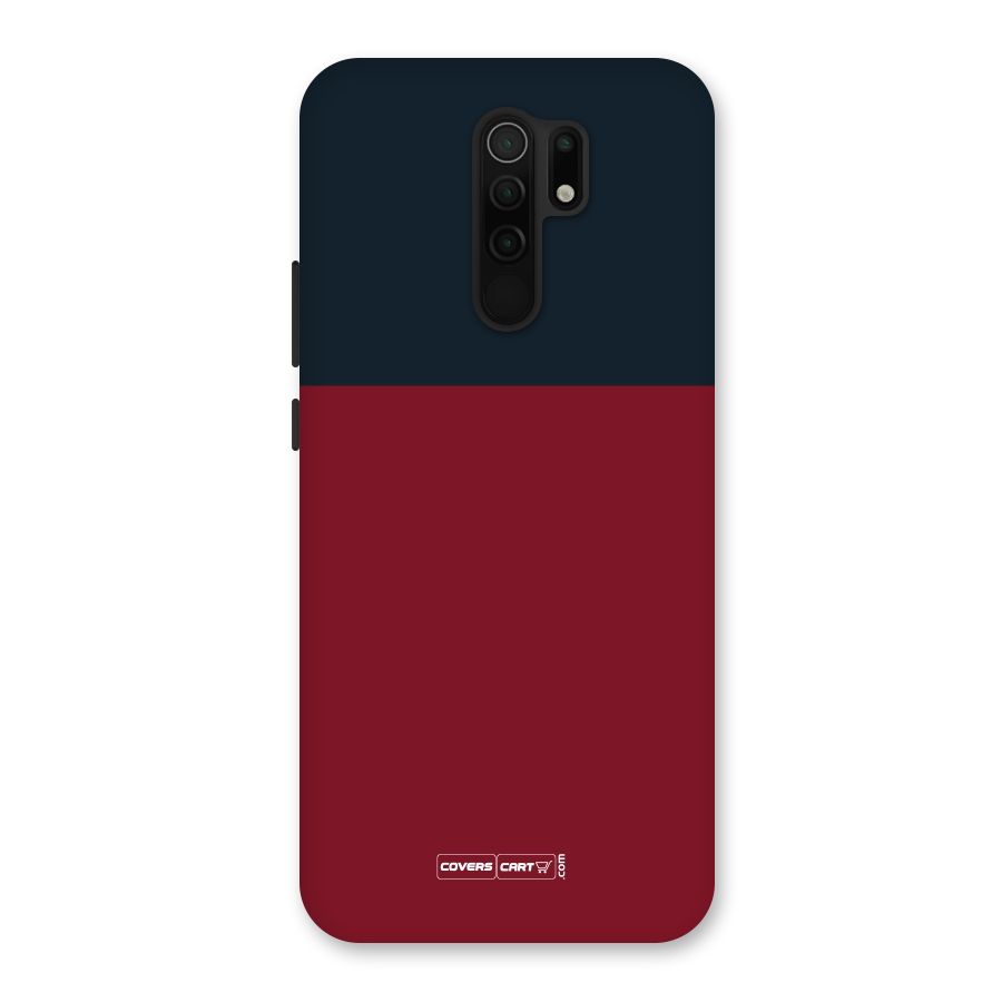 Maroon and Navy Blue Back Case for Poco M2