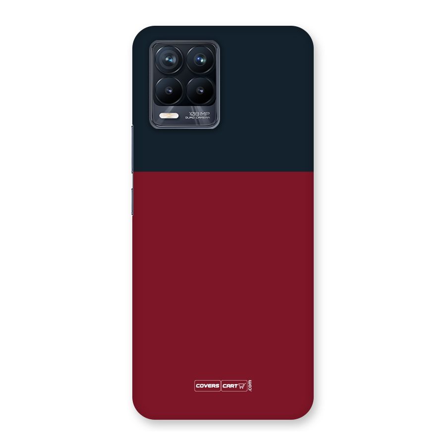 Maroon and Navy Blue Back Case for Realme 8 Pro