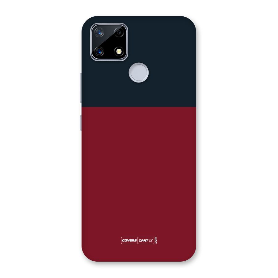 Maroon and Navy Blue Back Case for Realme Narzo 20