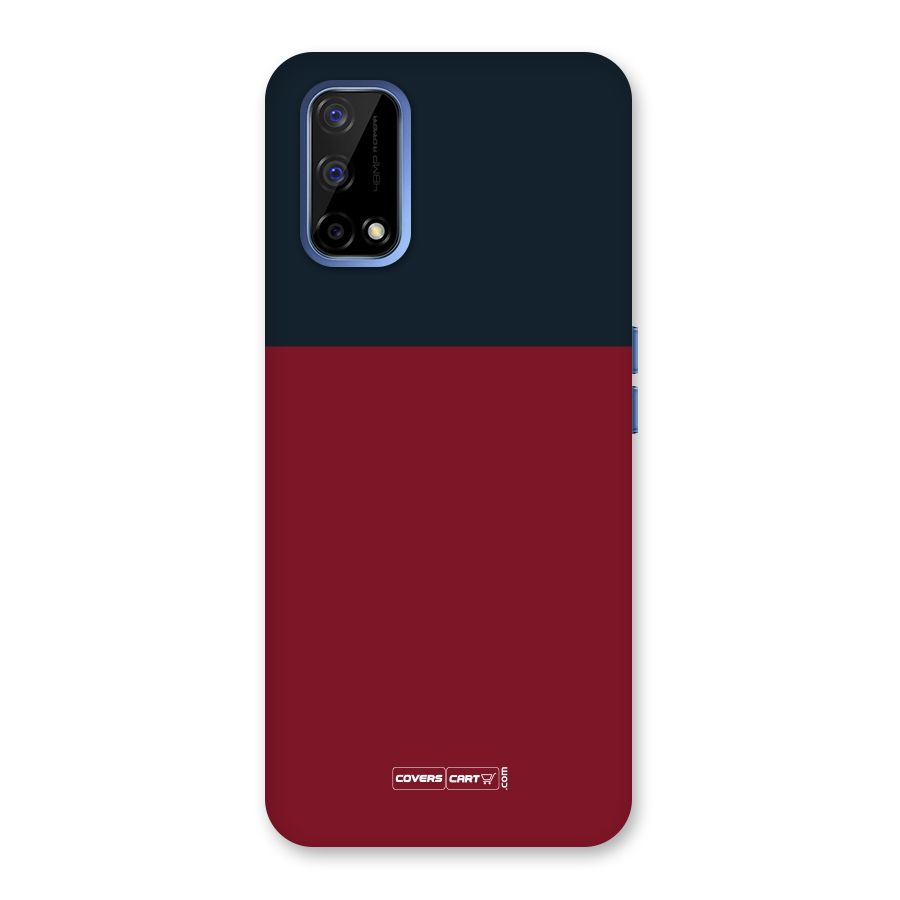 Maroon and Navy Blue Back Case for Realme Narzo 30 Pro