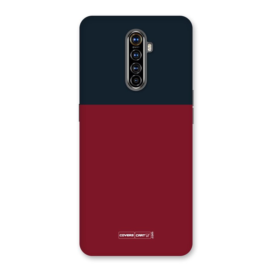 Maroon and Navy Blue Back Case for Realme X2 Pro