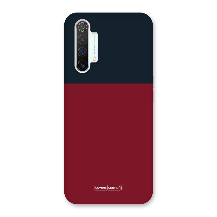 Maroon and Navy Blue Back Case for Realme X3 SuperZoom