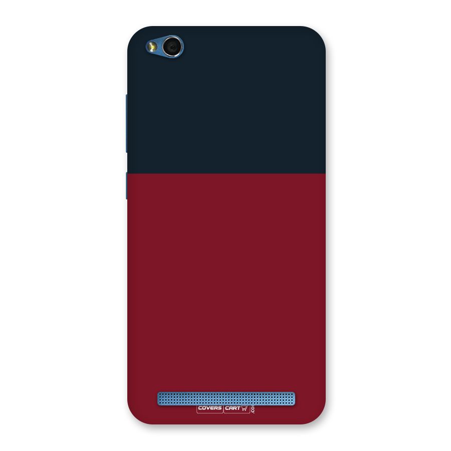 Maroon and Navy Blue Back Case for Redmi 5A