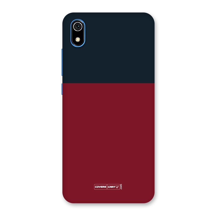 Maroon and Navy Blue Back Case for Redmi 7A