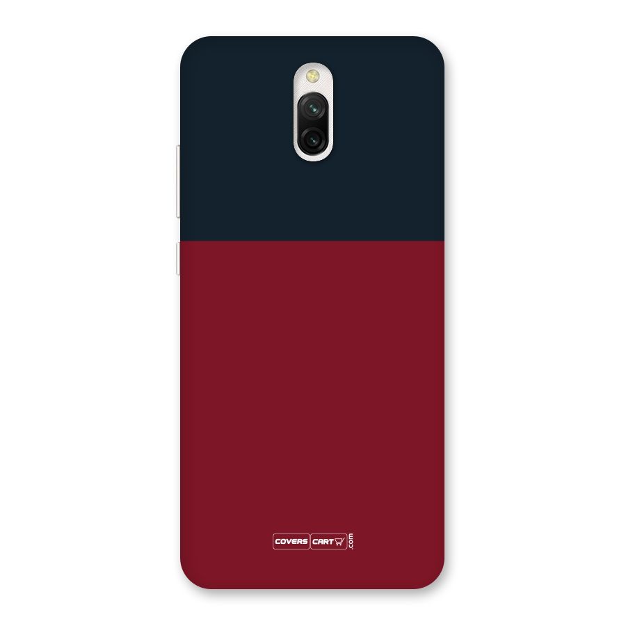 Maroon and Navy Blue Back Case for Redmi 8A Dual