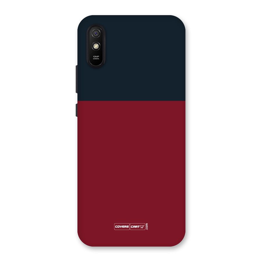 Maroon and Navy Blue Back Case for Redmi 9A