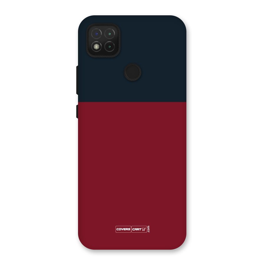 Maroon and Navy Blue Back Case for Redmi 9C