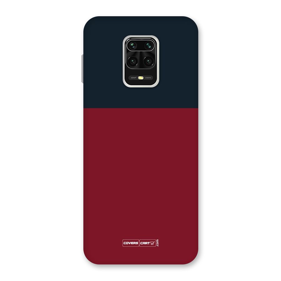 Maroon and Navy Blue Back Case for Redmi Note 9 Pro