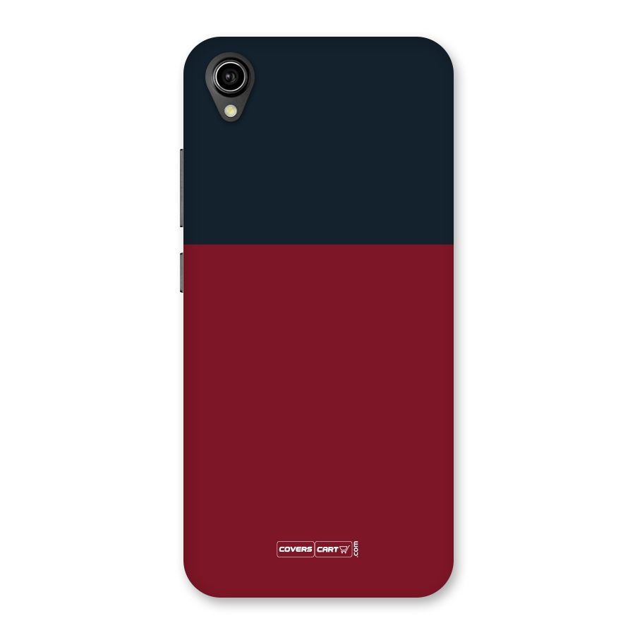 Maroon and Navy Blue Back Case for Vivo Y90