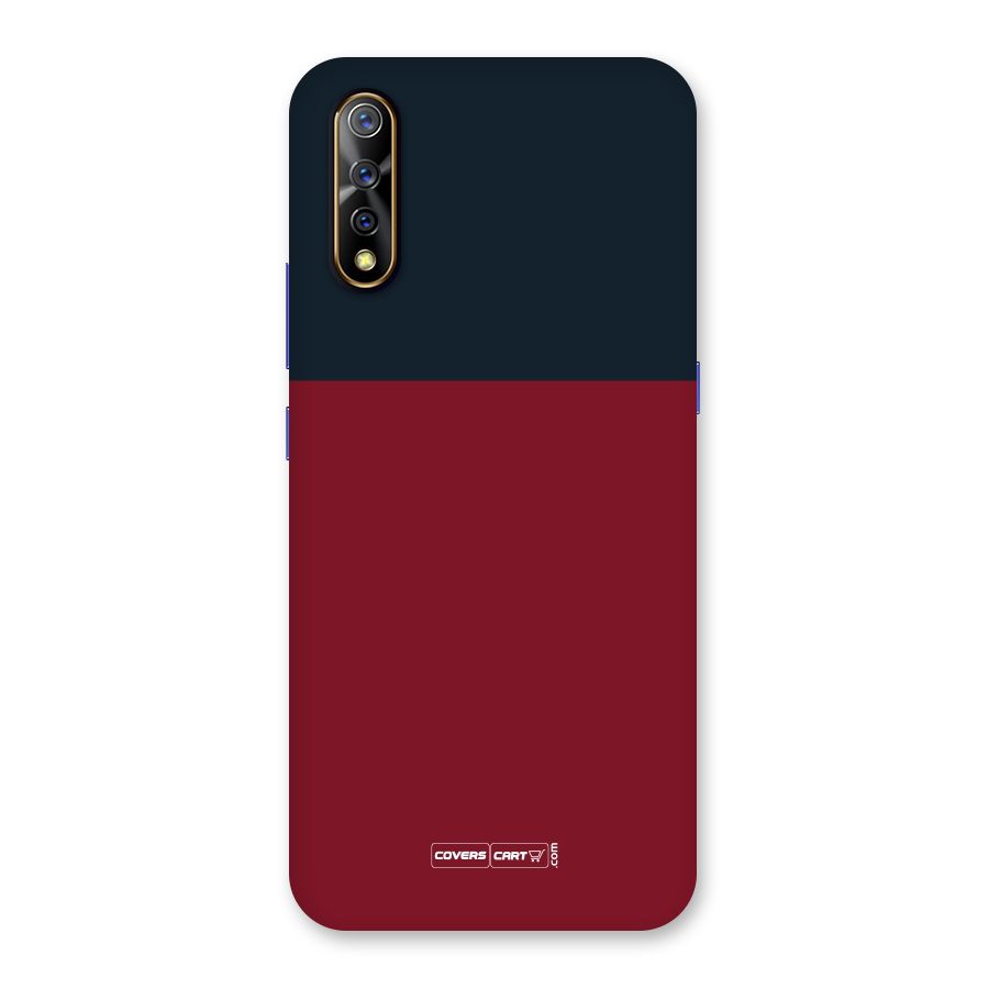 Maroon and Navy Blue Back Case for Vivo Z1x