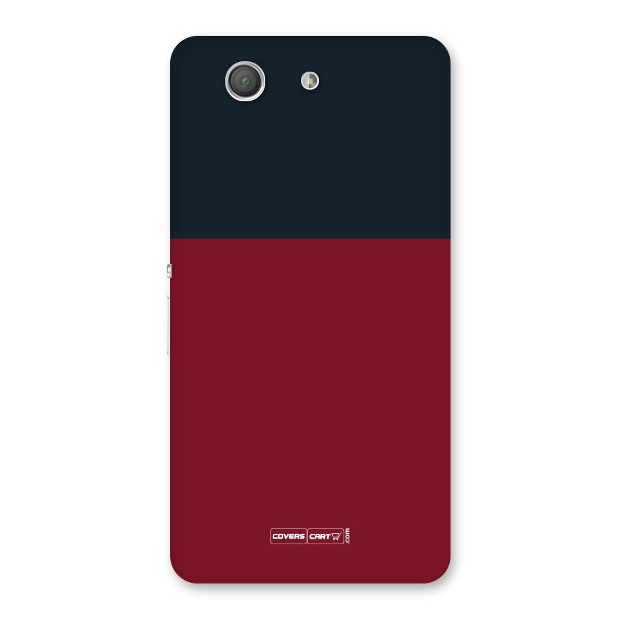 Maroon and Navy Blue Back Case for Xperia Z3 Compact