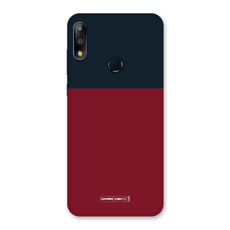 Maroon and Navy Blue Back Case for Zenfone Max Pro M2