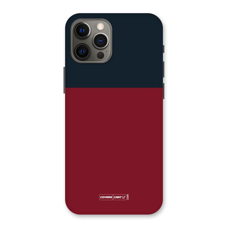 Maroon and Navy Blue Back Case for iPhone 12 Pro Max