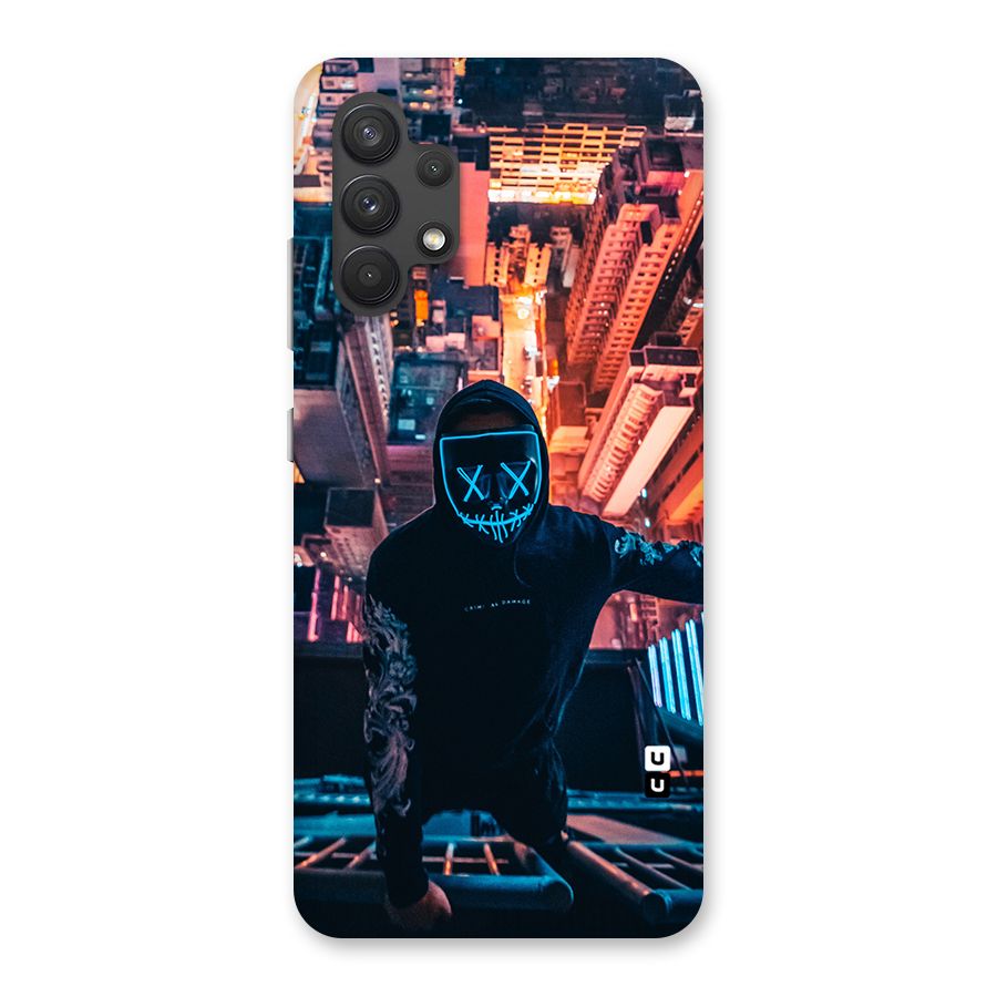 Mask Guy Climbing Building Back Case for Galaxy A32