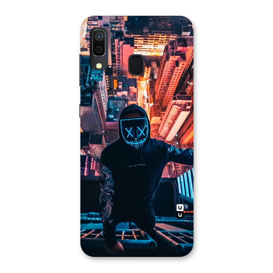 Mask Guy Climbing Building Back Case for Galaxy M10s