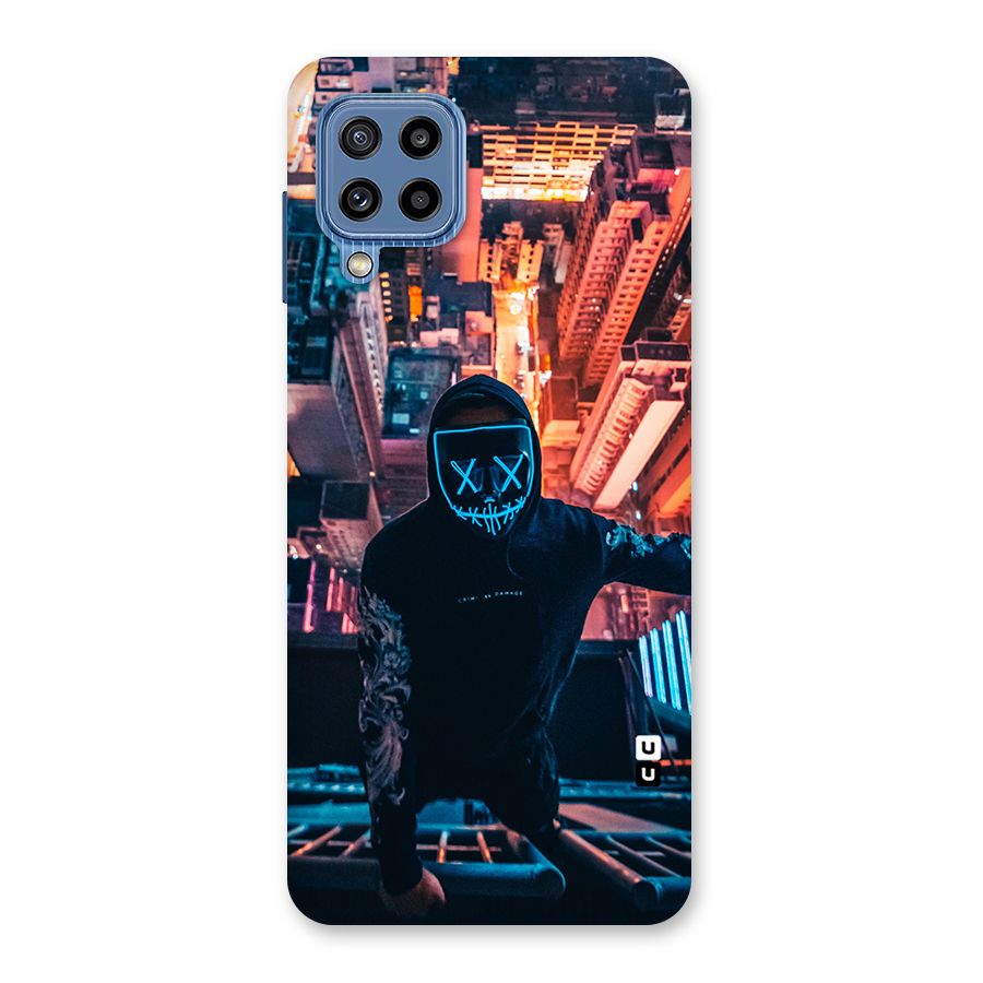 Mask Guy Climbing Building Back Case for Galaxy M32