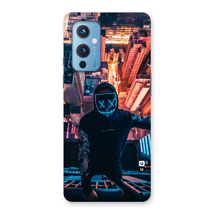 Mask Guy Climbing Building Back Case for OnePlus 9