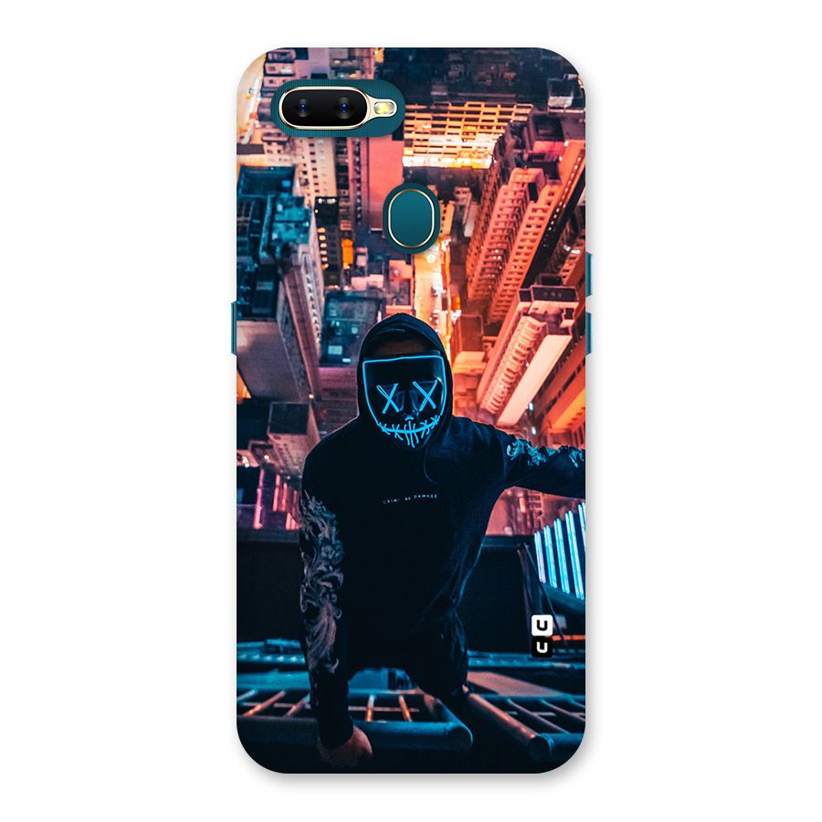 Mask Guy Climbing Building Back Case for Oppo A11k