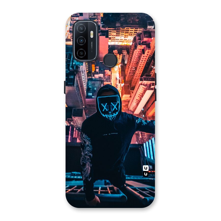 Mask Guy Climbing Building Back Case for Oppo A32