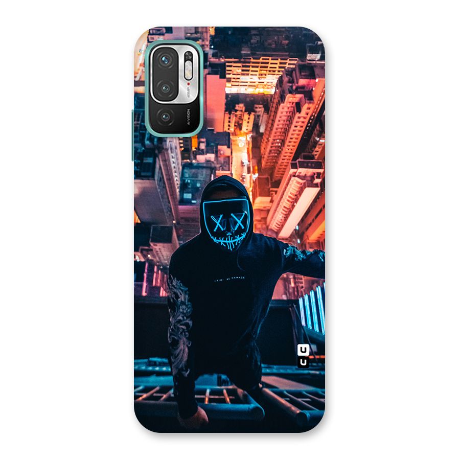 Mask Guy Climbing Building Back Case for Redmi Note 10T 5G