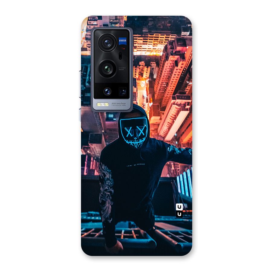 Mask Guy Climbing Building Back Case for Vivo X60 Pro Plus