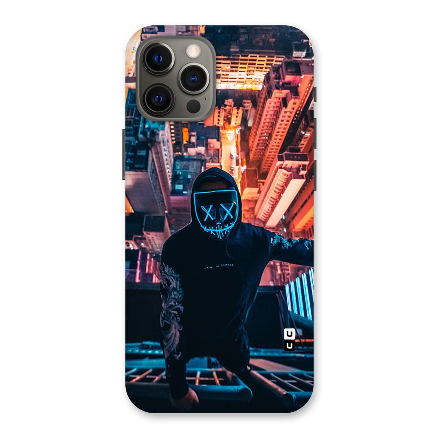 Mask Guy Climbing Building Back Case for iPhone 12 Pro Max