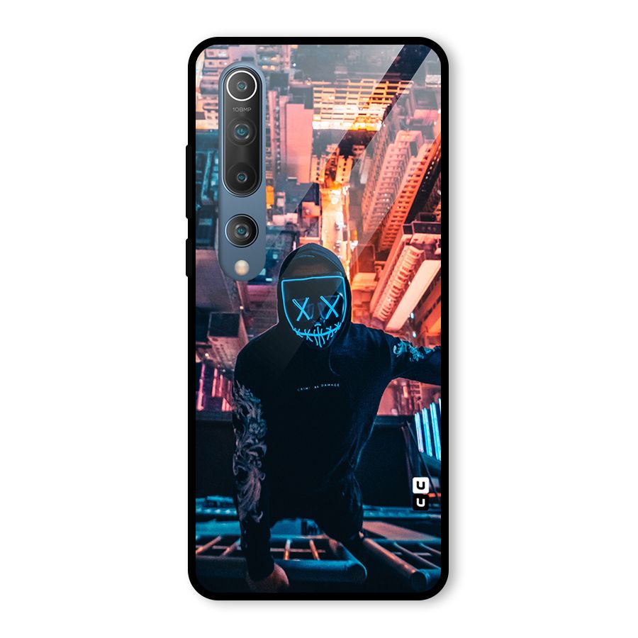 Mask Guy Climbing Building Glass Back Case for Mi 10