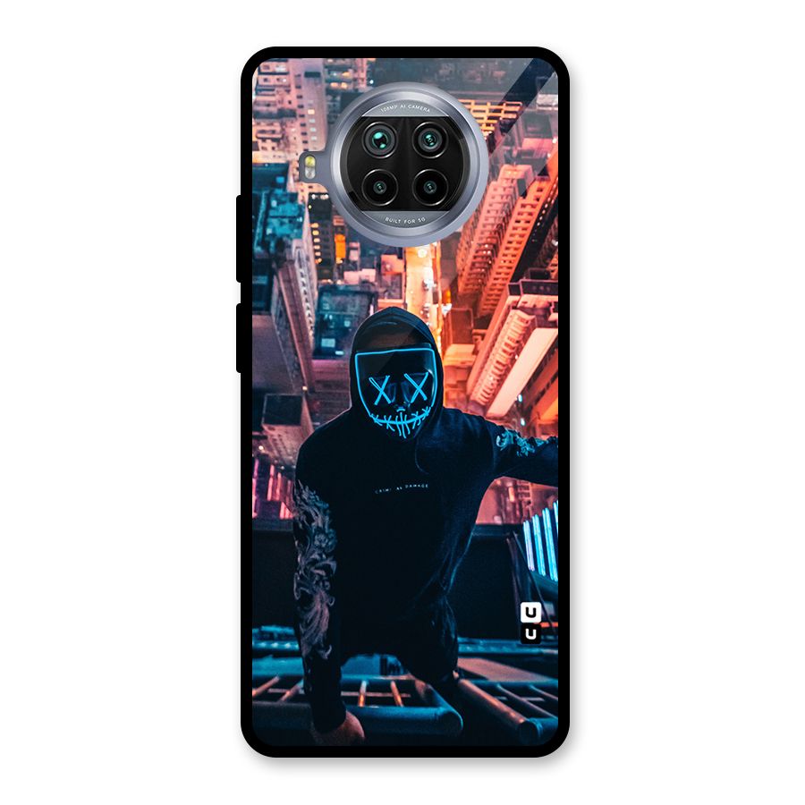 Mask Guy Climbing Building Glass Back Case for Mi 10i