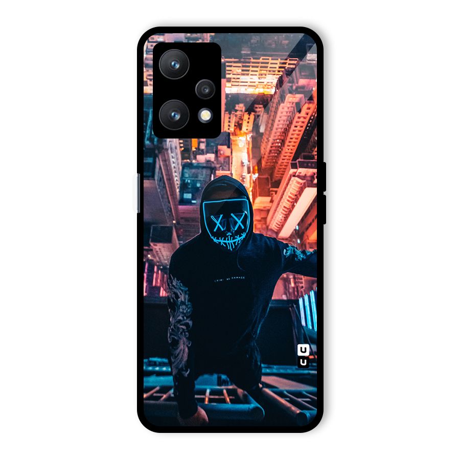 Mask Guy Climbing Building Glass Back Case for Realme 9 Pro 5G