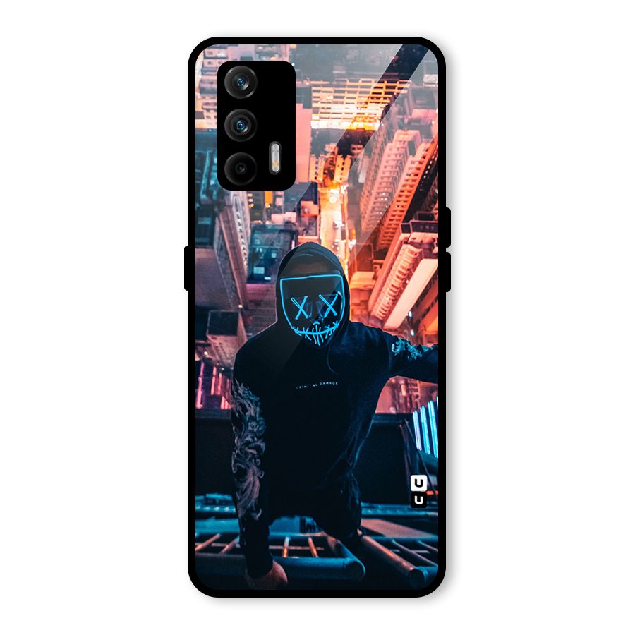Mask Guy Climbing Building Glass Back Case for Realme GT 5G