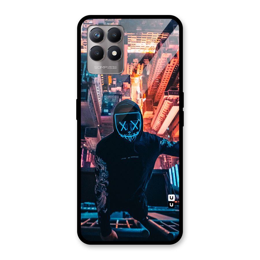 Mask Guy Climbing Building Glass Back Case for Realme Narzo 50