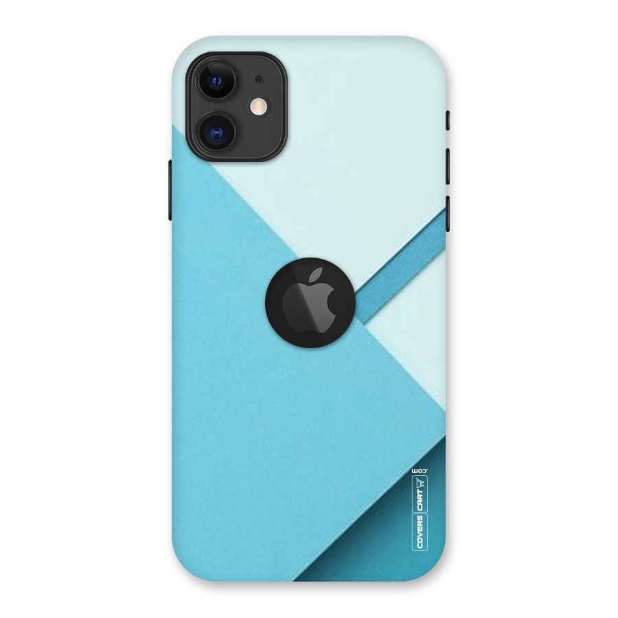 Material Design Back Case for iPhone 11 Logo Cut