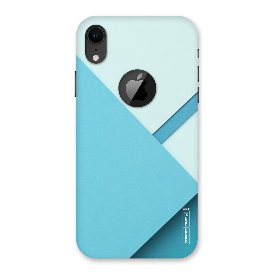 Material Design Back Case for iPhone XR Logo Cut