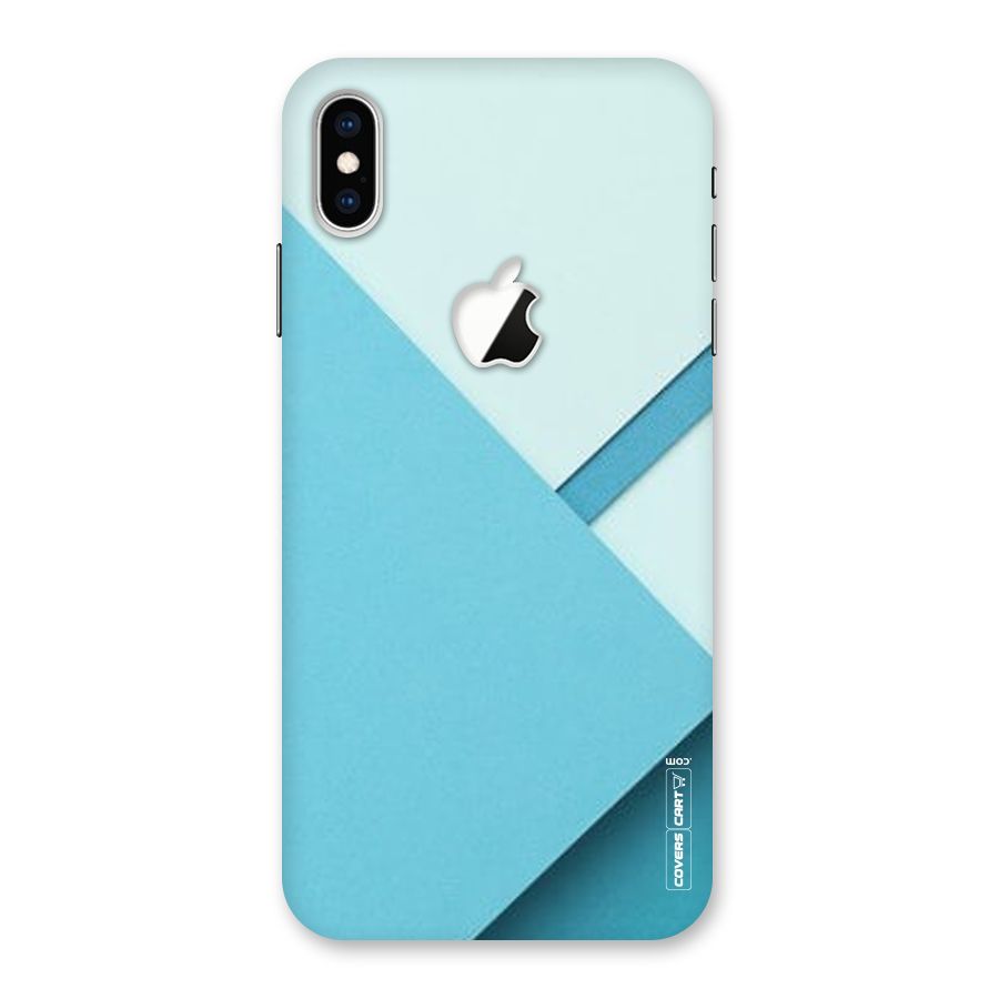 Material Design Back Case for iPhone XS Max Apple Cut