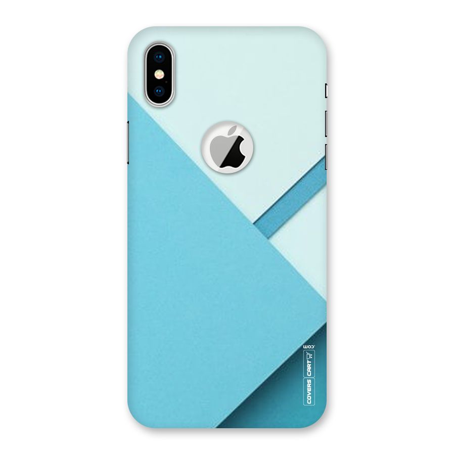 Material Design Back Case for iPhone X Logo Cut