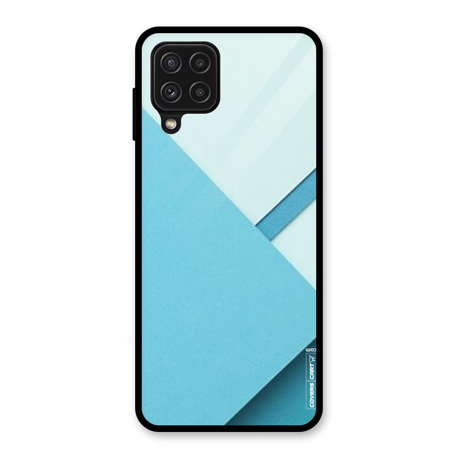 Material Design Glass Back Case for Galaxy A22 4G