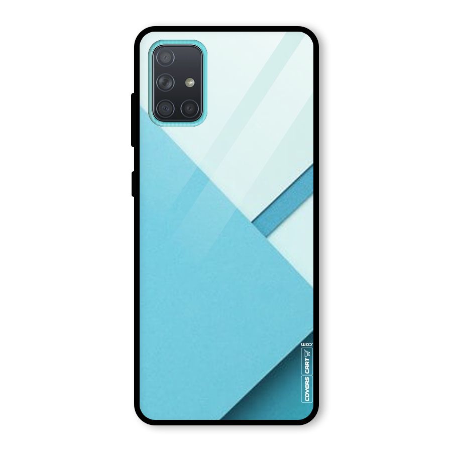 Material Design Glass Back Case for Galaxy A71