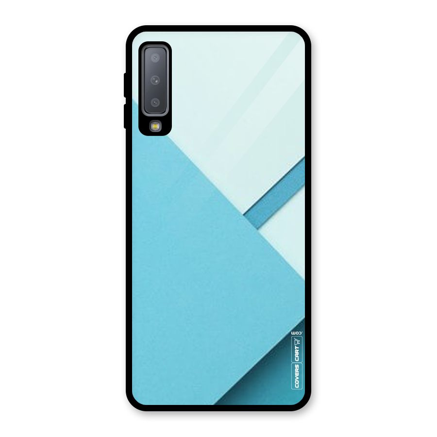 Material Design Glass Back Case for Galaxy A7 (2018)