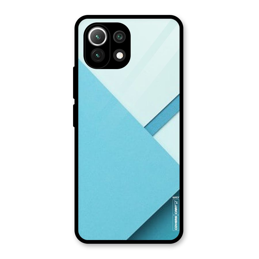 Material Design Glass Back Case for Mi 11 Lite NE 5G