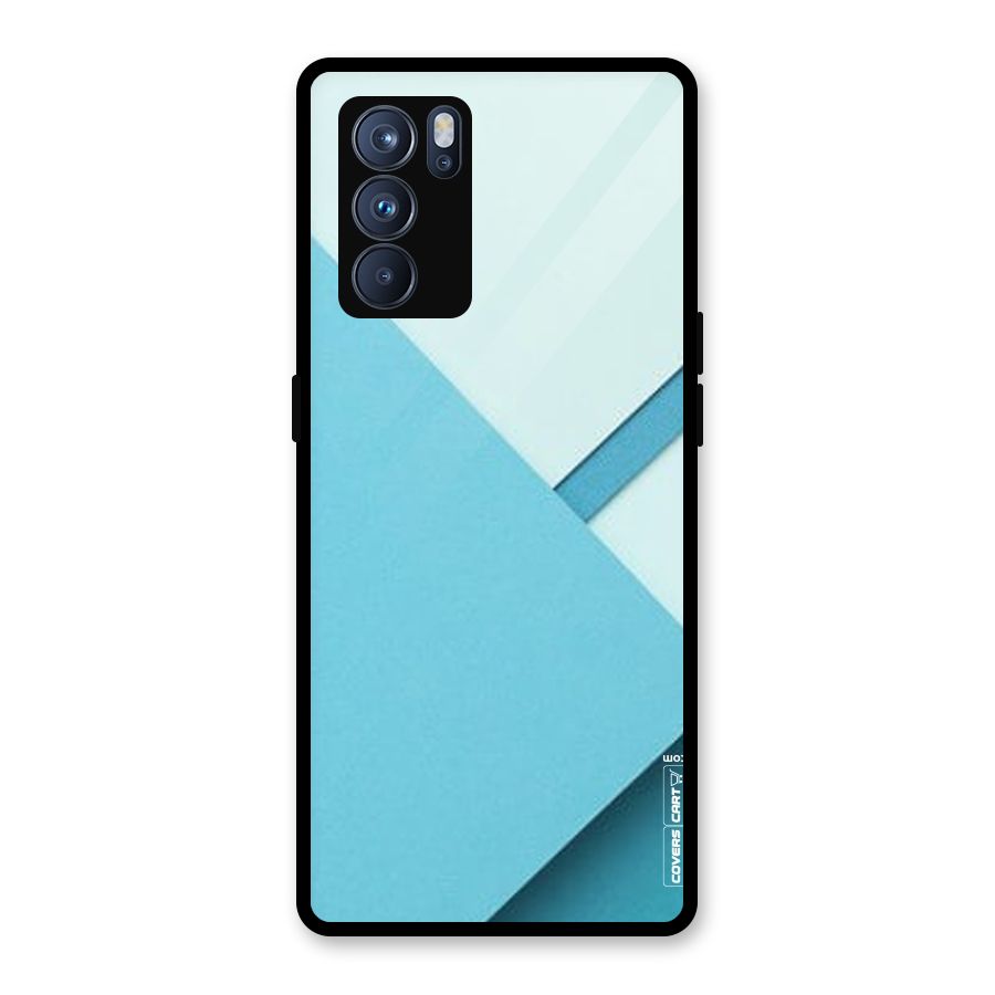 Material Design Glass Back Case for Oppo Reno6 Pro 5G