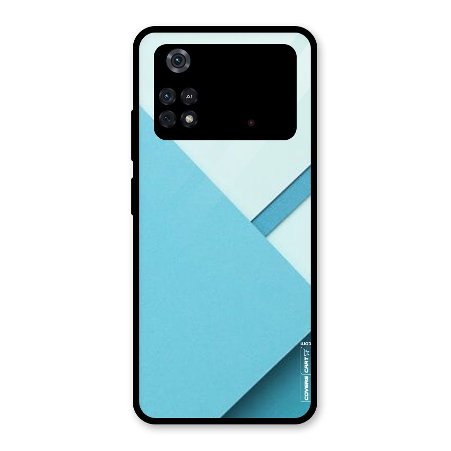 Material Design Glass Back Case for Poco M4 Pro 4G