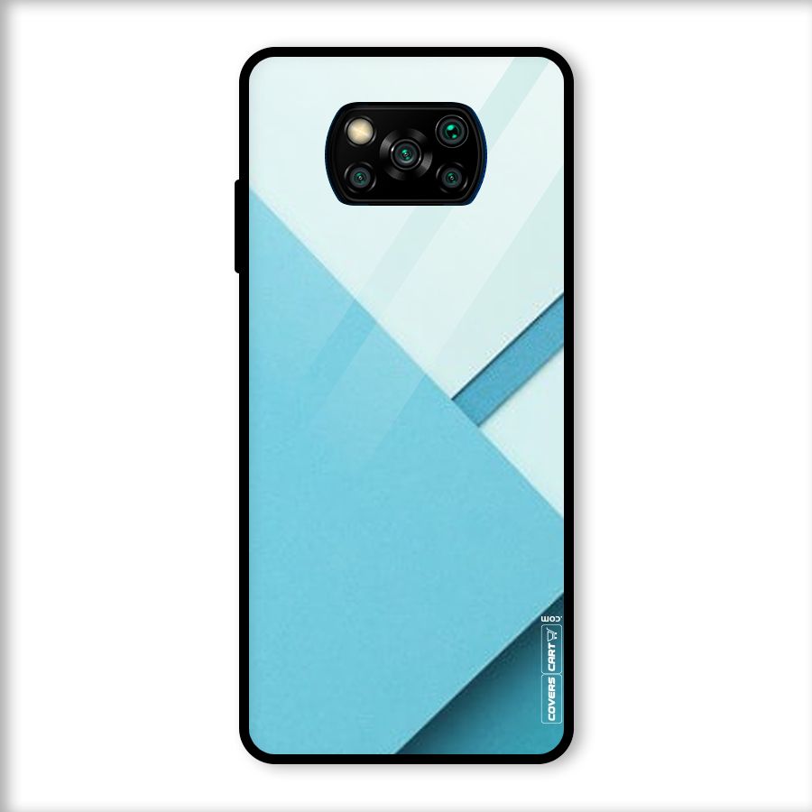Material Design Glass Back Case for Poco X3