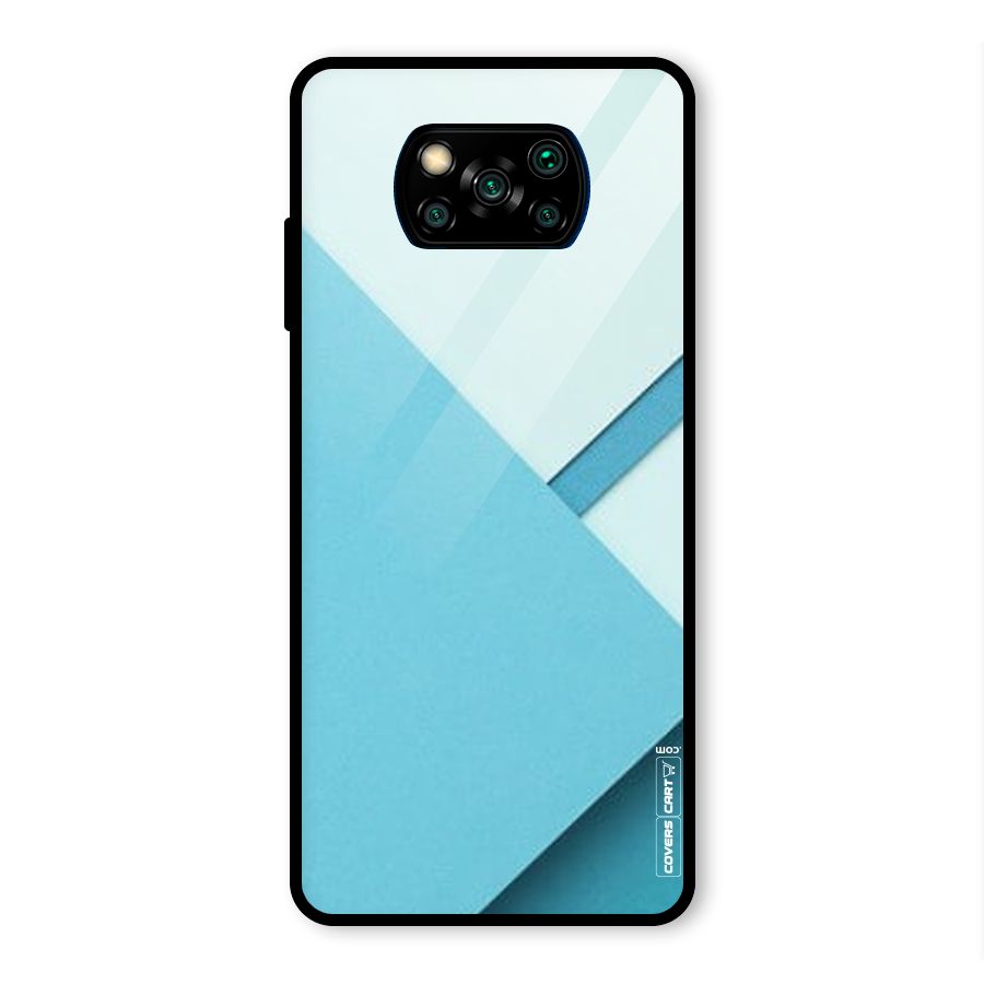 Material Design Glass Back Case for Poco X3 Pro