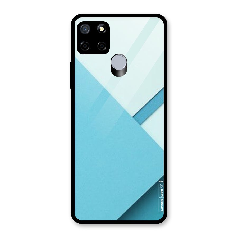 Material Design Glass Back Case for Realme C12